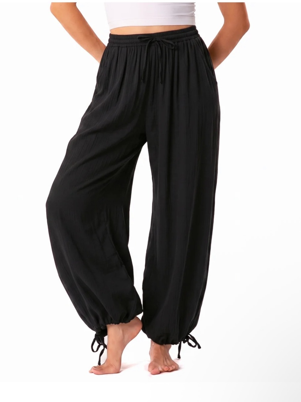 Black Adventure Cargo Pants
